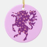 Licorne étoilée ornements de noël