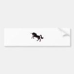 Licorne noire autocollants pour voiture