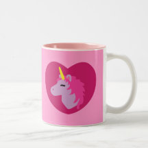Licorne rose mugs