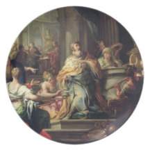 L'Idolisation de Solomon, c.1735 (huile sur la toi Assiette Pour Soirée