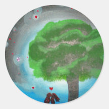 liefde in het ogenblik sticker