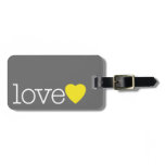 Liefde met een Heldere Hart en een Adres/een Telef luggage tags
