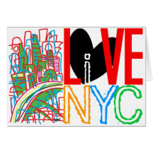 Liefde NYC & Levend in #3 Kaart NYC
