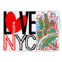 Liefde NYC & Levend in #4 Kaart NYC