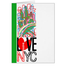 Liefde NYC & Levend in #6 Kaart NYC