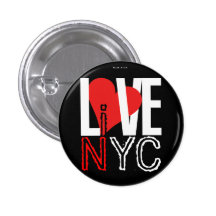 Liefde NYC Levend in de Rode Zwarte van de Knoop N Speldje