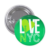 Liefde NYC Levend in Groene Knoop NYC Speldje