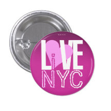 Liefde NYC Levend in het Roze van de Knoop NYC Speldje