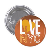 Liefde NYC Levend in het Sinaasappel van de Knoop  Speldje