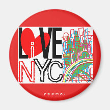 Liefde NYC & Levend in NYC om Magneet