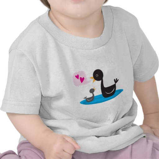 liefde u babyzwaan tshirts