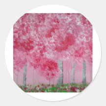 Liefde van Roze Collectie Ronde Stickers