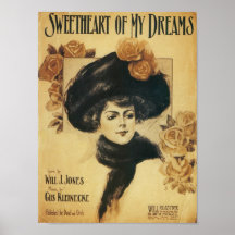 Liefje van Mijn Vintage Dekking Songbook van Drome Print