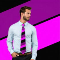 Lien de fuchsia, pourpre et noir de rayures