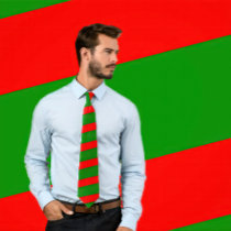 Lien rayé rouge et vert (rayures épaisses)