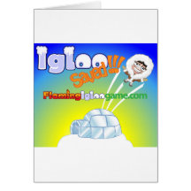 L'igloo a sauvé le jeu flamboyant d'igloo cartes