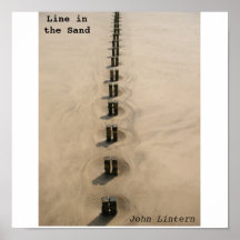 Ligne dans le sable, John Lintern Posters