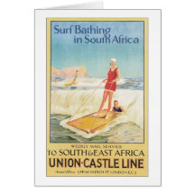 Ligne d'Union-Château aux sud et à l'Afrique de l' Carte