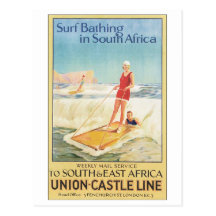 Ligne d'Union-Château aux sud et à l'Afrique de l' Carte Postale
