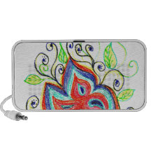 Ligne Fleur Tatoo Haut-parleurs Portables