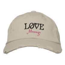 Ligne HatNoImage d'habillement de message d'amour Casquette De Baseball
