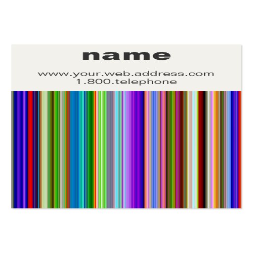 Lignes abstraites de carte de visite de couleur