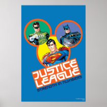 Ligue de justice "force dans les nombres " posters