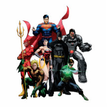 Ligue de justice - groupe 2 photo en découpe