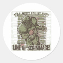 Lijn van Scrimmage! Sticker