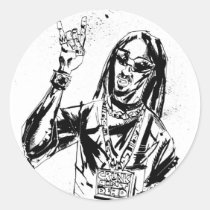 Lil Jon "collaboration par JIM Mahfood et Lil Jon  autocollants