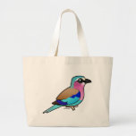 Lila-Breasted Rol Canvas Tassen