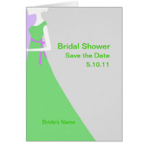 Lilas nuptiale de douche/carte verte