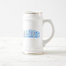 L'Illinois bleu Tasse À Café