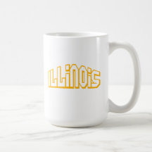 L'Illinois orange Mugs À Café