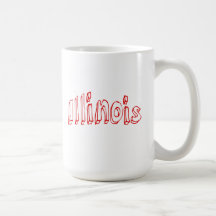 L'Illinois rouge Mug À Café