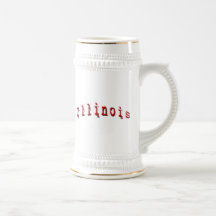 L'Illinois rouge Mugs À Café