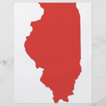 L'ILLINOIS - un état ROUGE Prospectus En Couleur