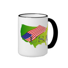 Limette d'USA+Drapeau Tasses À Café