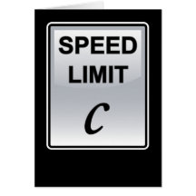 Limitation de vitesse de carte de voeux légère