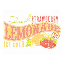 Limonade de fraise cartes postales