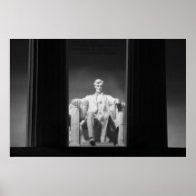 Lincoln HerdenkingsB&W Afdruk