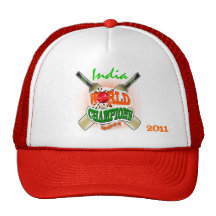 L'Inde 2011 mondes du cricket ICC soutient le chap Casquettes De Camionneur