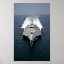 L'indépendance littorale de bateau de combat posters
