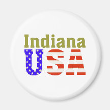 L'Indiana Etats-Unis ! Magnets Pour Réfrigérateur