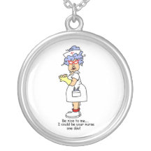 L'infirmière drôle soit Nice à moi T-shirts et cad Bijouterie Fantaisie