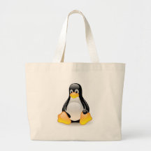 Linux-pingouin-Tux Sacs De Toile