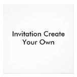 L'invitation créent vos propres invitations