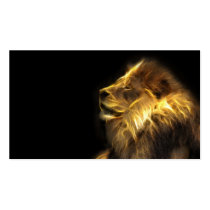 Lion de fractale cartes de visite