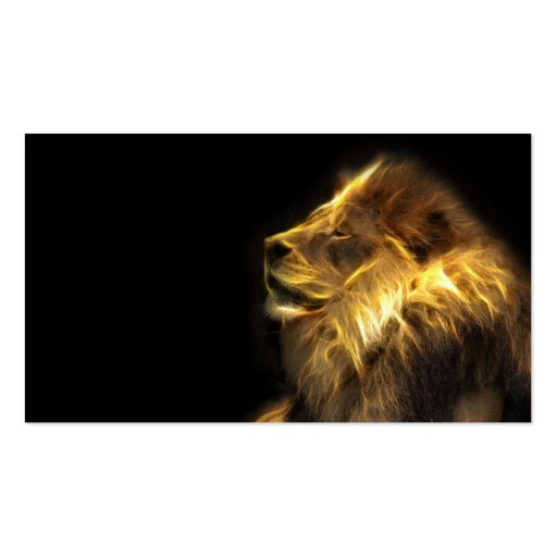Lion de fractale cartes de visite professionnelles