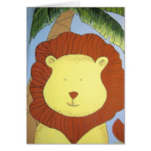 Lion de joyeux anniversaire cartes